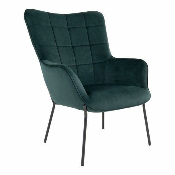 Sillón tapizado en terciopelo